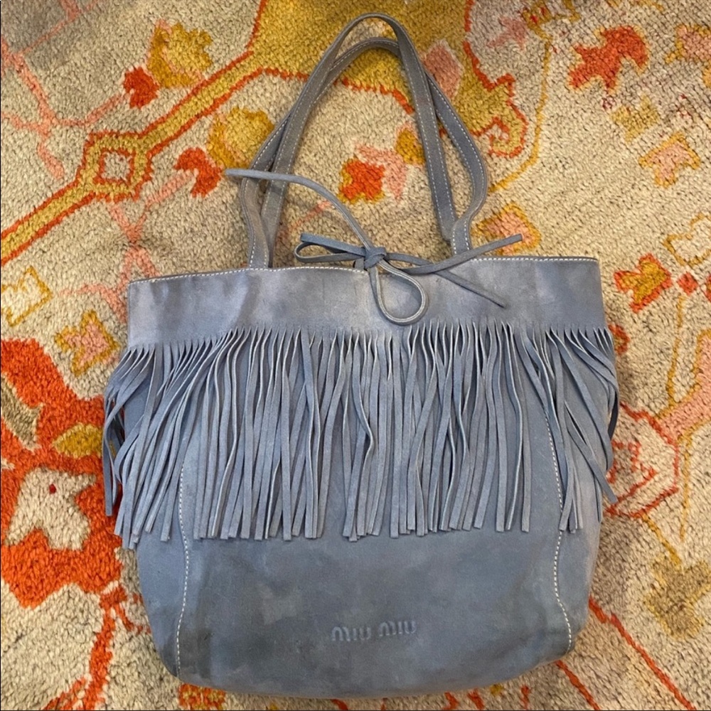 *Vintage* Miu Miu Suede Fringe Bag